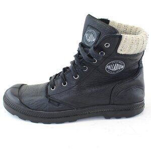 Palladium Baggy Black Leather Ankle Boots (9.5 US)